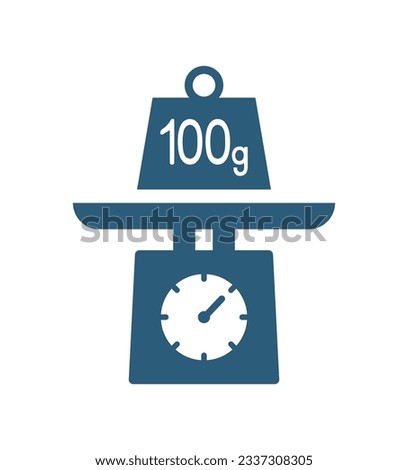 Design of cooking weight symbol