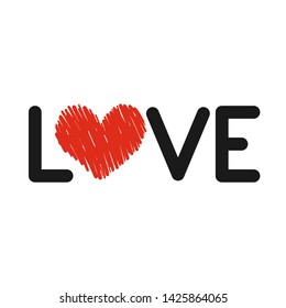 design of cool love message