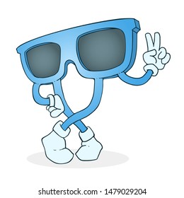 Design of cool sunglasses draw