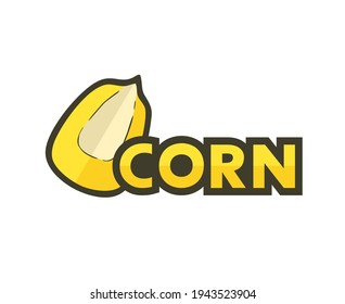 Diseño de la ilustración de grano de maíz
