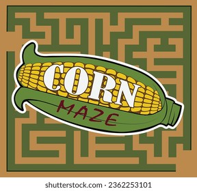 A design for a corn maze.