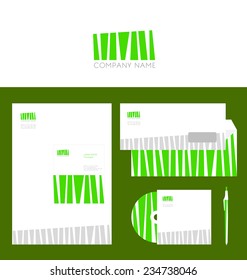 Design of corporate identity templates. Vector illustration.