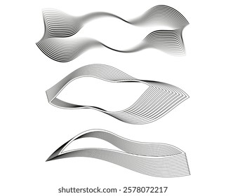 Design for Cosmetics, Medical, Skincare, Organic, Wellness for Web-design, Banner, Presentation. Icon, Logo, and Background made of Circular Dots, Lines, and Spirals. Holyday Vector Illustration