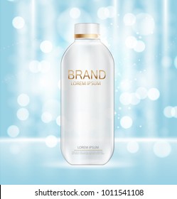 Design Cosmetics Product  Template for Ads or Magazine Background. 3D Realistic Vector Iillustration. EPS10