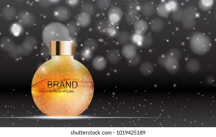Design Cosmetics Product Template for Ads or Magazine Background. 3D Realistic Vector Iillustration. EPS10 Design Cosmetics Product Template for Ads or Magazine Background. 3D Realistic Vector Iillustration. EPS10