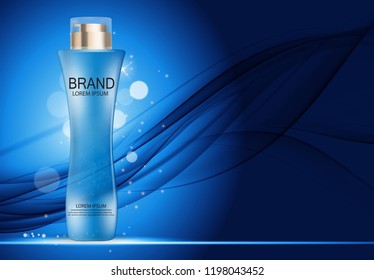 Design Cosmetics Product  Template for Ads or Magazine Background. 3D Realistic Vector Iillustration. EPS10