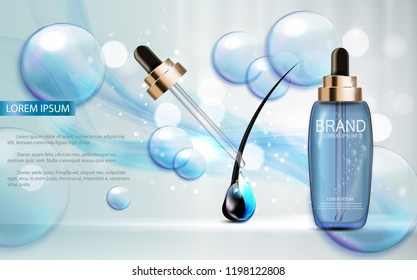 Design Cosmetics Product  Template for Ads or Magazine Background. 3D Realistic Vector Iillustration. EPS10