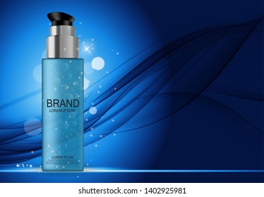 Design Cosmetics Product  Template for Ads or Magazine Background. 3D Realistic Vector Iillustration. EPS10