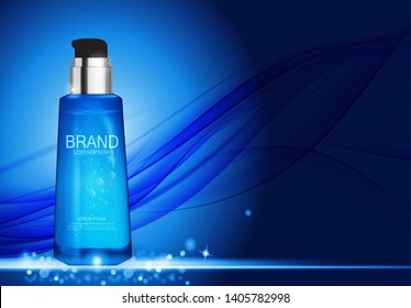 Design Cosmetics Product  Template for Ads or Magazine Background. 3D Realistic Vector Iillustration. EPS10