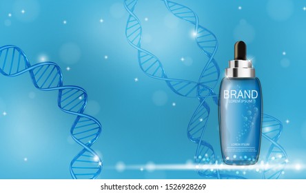 Design Cosmetics Product  Template for Ads or Magazine Background. 3D Realistic Vector Iillustration. EPS10