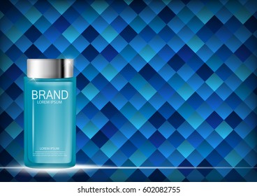Design Cosmetics Product  Template for Ads or Magazine Background. 3D Realistic Vector Iillustration. EPS10