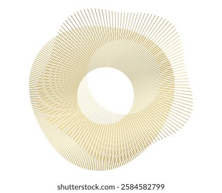 Design for Cosmetics, Skincare, Beauty, Wellness, Relaxation for Web-design, Banner, Brochure. Icon, Logo, and Background made of Circular Dots, Lines, and Spirals. Holyday Pattern Vector Illustration