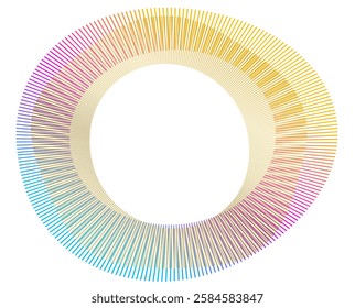 Design for Cosmetics, Skincare, Beauty, Wellness, Relaxation for Web-design, Banner, Brochure. Icon, Logo, and Background made of Circular Dots, Lines, and Spirals. Holyday Pattern Vector Illustration