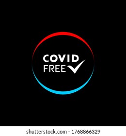Design of covd free area message