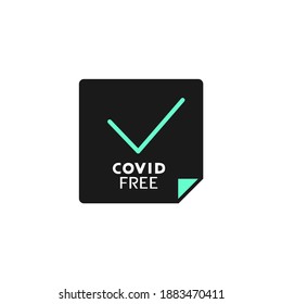 Design of covd free area message