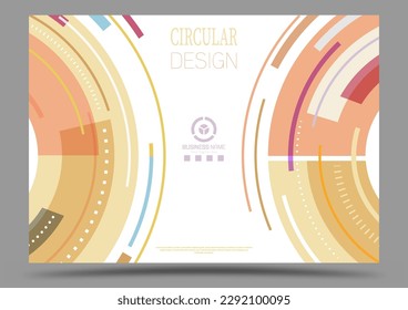 Design for the cover of a book, brochure, booklet or catalog with a grid of triangles. Poster, banner and creative interior template