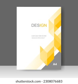 Design cover book modern. Annual report. Brochure template, catalog. Simple Flyer promotion. magazine. Vector illustration