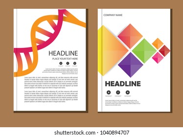 Design cover book poster. a4 catalog book. brochure flyer layout. annual report magazine business template.