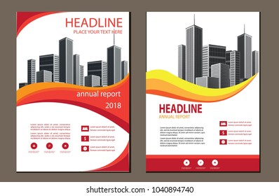 Design cover book poster. a4 catalog book. brochure flyer layout. annual report magazine business template.