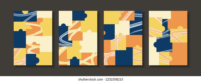 Design cover geometric background shape and color poster trendy abstract