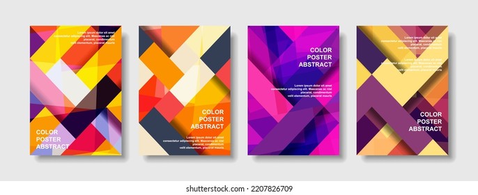 Design-Cover-Farbverlauf-Form abstrakte Farbe und Hintergrund einfaches Poster