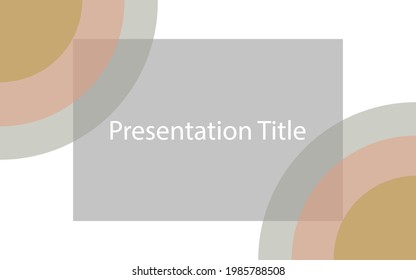 Design a cover page for a report or presentation. Design templates for websites.