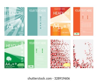 Design cover paper report. Abstract geometric vector template. Design template  