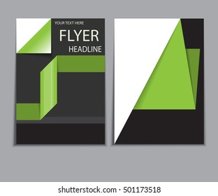 Design cover paper report. Abstract geometric vector template. Design template 