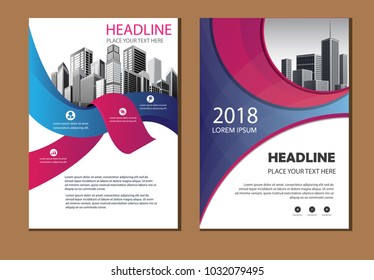 design cover poster a4 catalog book brochure flyer layout annual report business template