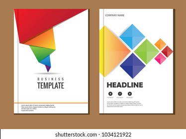 Abstract Shapes Flyer Template Vector Design Stock Vector (Royalty Free ...