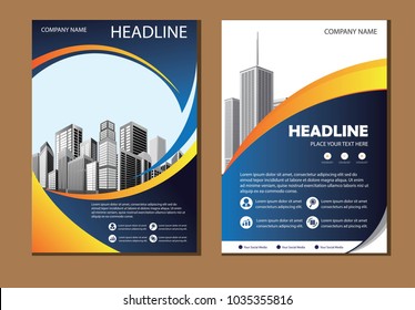 design cover poster a4 catalog book brochure flyer layout annual report business template