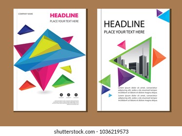 Design cover poster a4. Catalog book. Brochure flyer. Layout annual report business template. Geometric design.