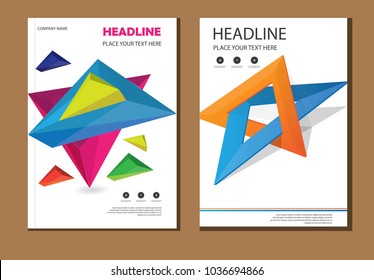 design cover poster a4 catalog. book brochure flyer layout. annual report business template