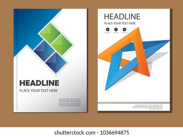 design cover poster a4 catalog. book brochure flyer layout. annual report business template