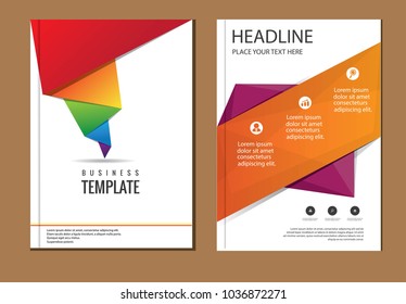 design cover poster a4 catalog. book brochure flyer layout. annual report business template