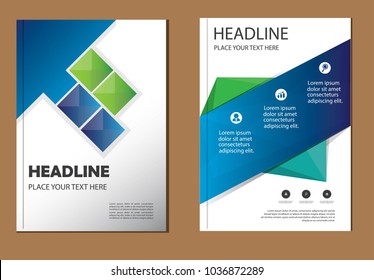 design cover poster a4 catalog. book brochure flyer layout. annual report business template