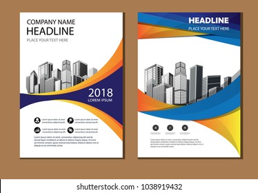 design cover poster a4 catalog book brochure flyer layout annual report business template creative and modern