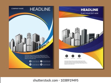 design cover poster a4 catalog book brochure flyer layout annual report business template creative and modern