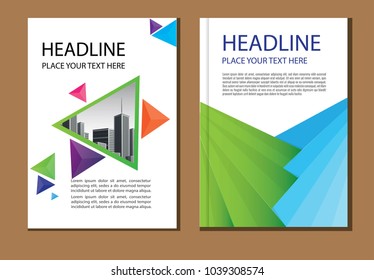 design cover poster a4 catalog book brochure flyer layout annual report business template