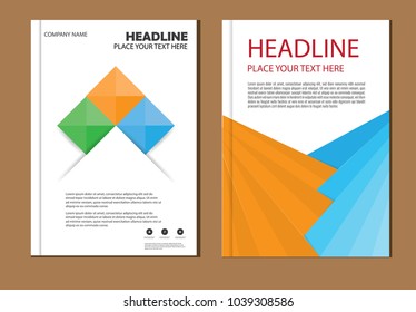 design cover poster a4 catalog book brochure flyer layout annual report business template