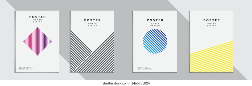 Design Cover, Simple Line Decorations, background for Banner, Flyer, poster, brochure, catalog, etc.