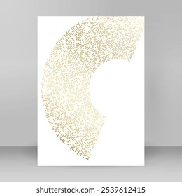 Ontwerpelementen voor reclamefilters. Abstract gouden element op witte achtergrond geïsoleerd. Vectorillustratie EPS 10 voor sjabloonbrochure A4 formaat, opmaakfolder, cafémenukaart
