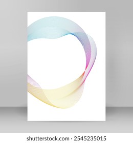 Design cover tempalte for Cosmetics, Medical, Skincare, Organic, Wellness for Web-design, Banner, Presentation, package. Icon, Logo, and Background made of Circular Dots, Lines, and Spirals. Holyday