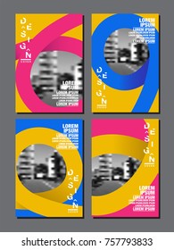 Design Cover Template,  Abstract Background, presentation, colorful,annual report 2018.
