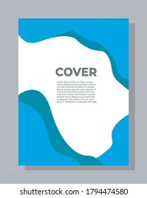 DESIGN COVER TEMPLATE, with geometric shapes, it good for banner design, poster, or annual report cover.