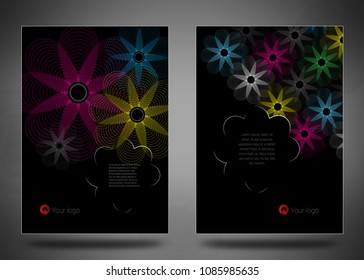 Design covers for business catalog, annual report, magazine, flyerp or booklet for business, construction, medicine and new technologies. Abstract vectorial design.