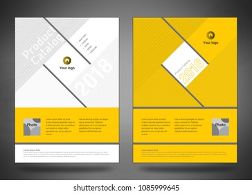 Design covers for business catalog, annual report, magazine, flyerp or booklet in A4 format for business, construction, medicine and new technologies. Abstract vectorial design.