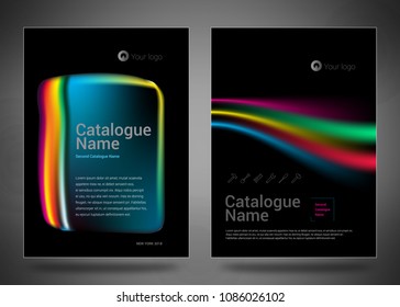 Design covers for business catalog, annual report, magazine, flyerp or booklet in A4 format for business, construction, medicine and new technologies. Abstract vectorial design.