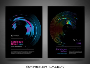 Design covers for business catalog, annual report, magazine, flyerp or booklet in A4 format for business, construction, medicine and new technologies. Abstract vectorial design.