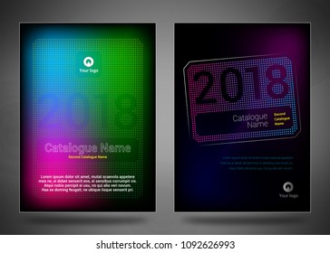 Design covers for business catalog, annual report, magazine, flyerp or booklet in A4 format for business, construction, medicine and new technologies. Abstract vectorial design.